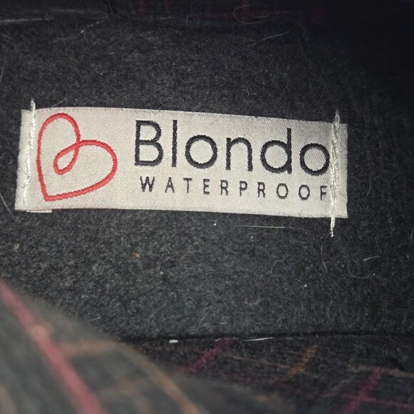 Blondo Waterproof Lug Sole Black Leather Chelsea Boots Size 9.5 - Picture 11 of 13